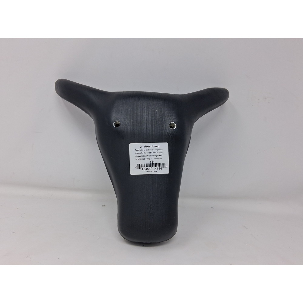 Colorado Saddlery Jr Steer Head Roping Dummy Black Plastic 14-31 11in Horns. Y - Picture 6 of 11